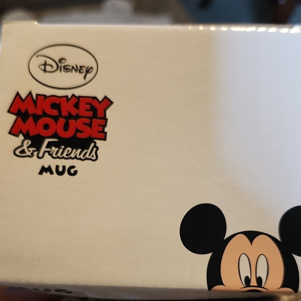 Disney Gray and Red Mickey Mouse Mug New In Box - Picture 2 of 2